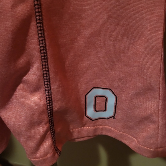 Ohio State University Quarter Zip Red Womens Shirt Jacket Size Small - Picture 6 of 7